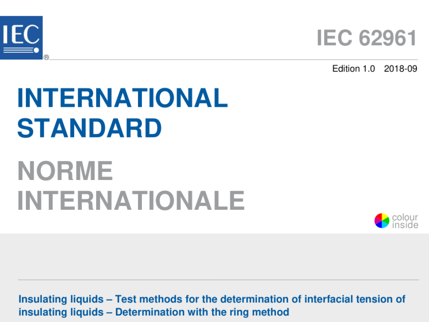 IEC 62961:2018