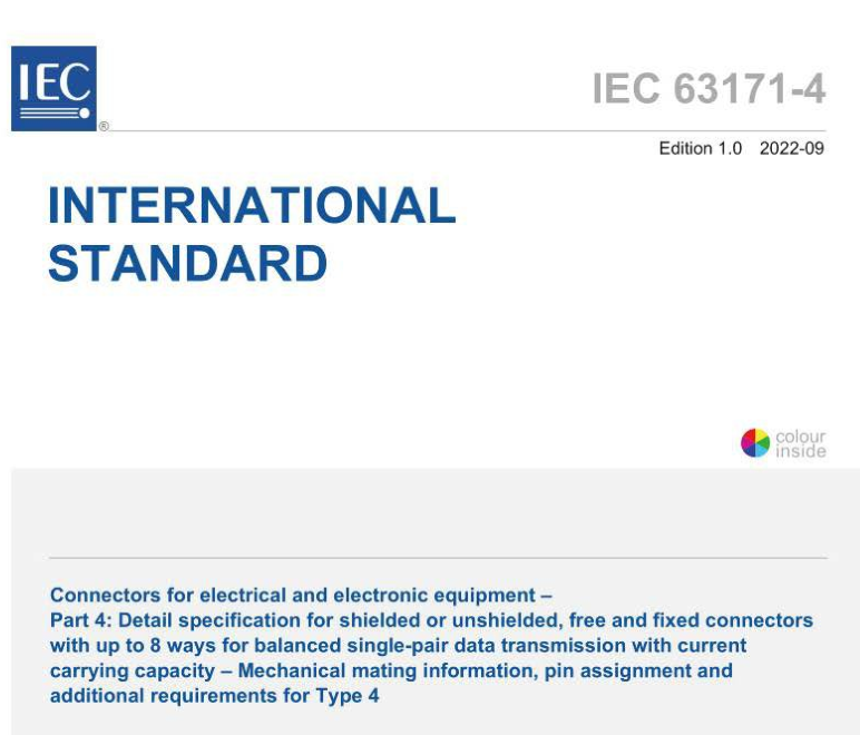 IEC 63171-4:2022 pdf download