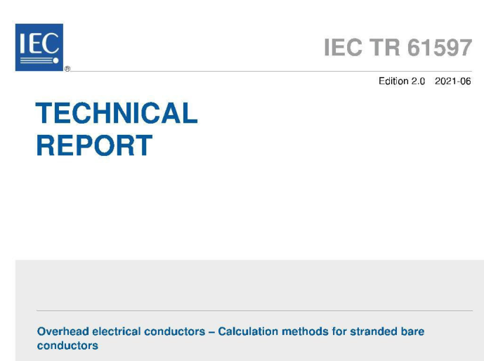 IEC TR 61597:2021 pdf download