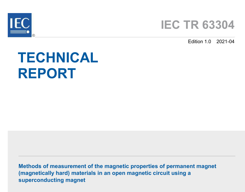 IEC TR 63304:2021 pdf download