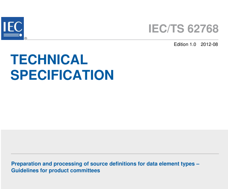 IEC/TS 62768:2012
