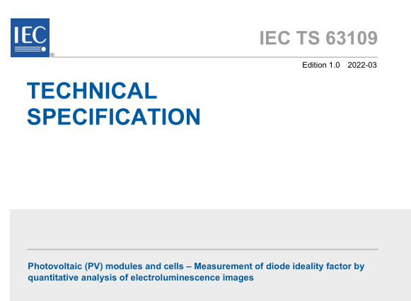 IEC TS 63109:2022 pdf download