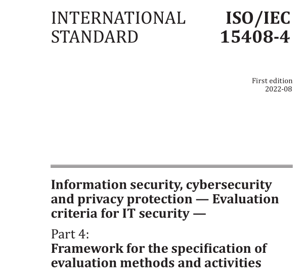 ISO IEC 15408-4:2022