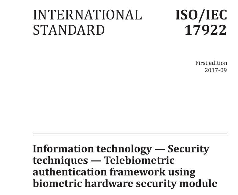 ISO IEC 17922:2017