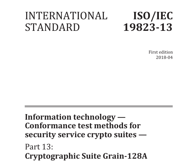 ISO/IEC 19823-13:2018