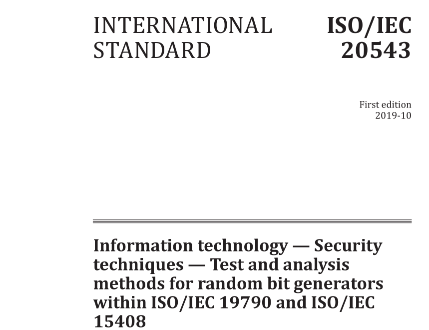 ISO IEC 20543:2019