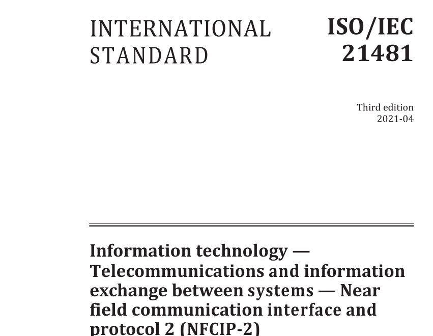 ISO IEC 21481:2021