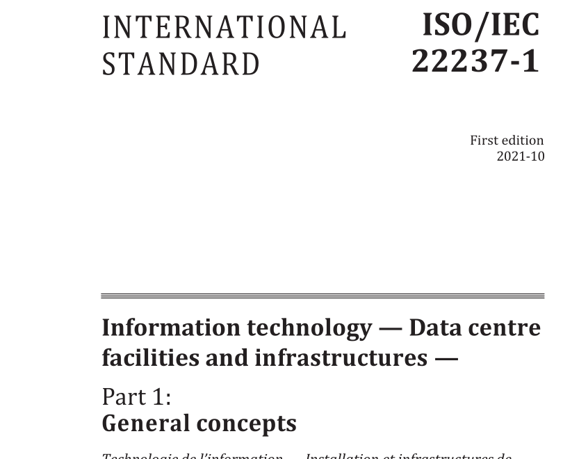 ISO/IEC 22237-1:2021