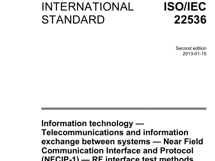 ISO/IEC 22536:2013