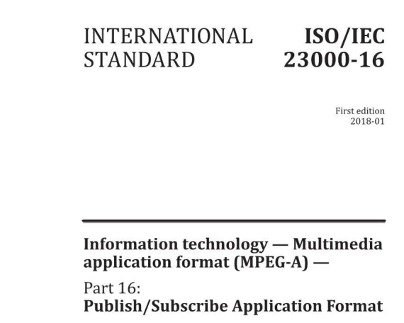 ISO IEC 23000-16:2018