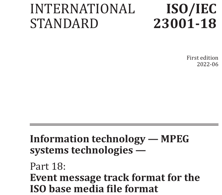 ISO IEC 23001-18:2022 pdf download