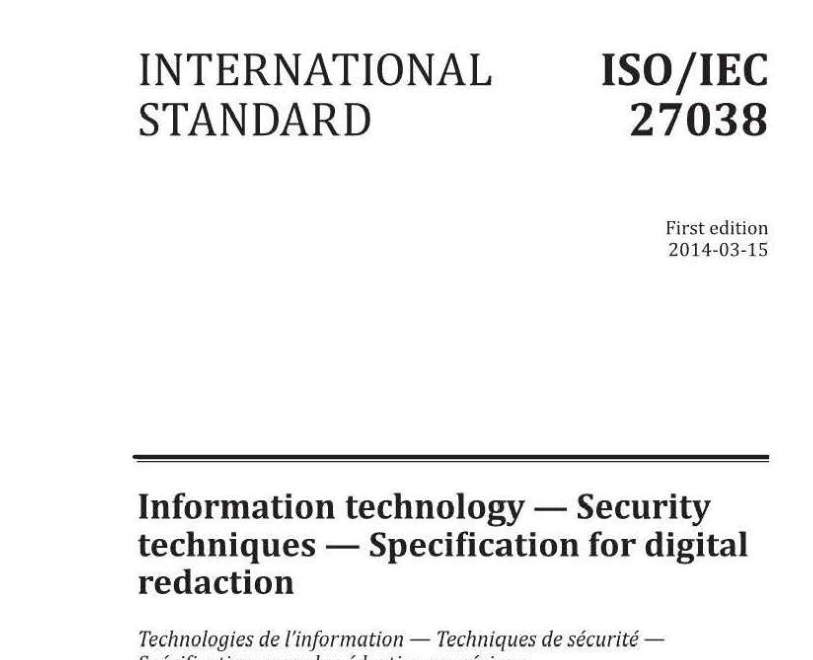 ISO/IEC 27038:2014