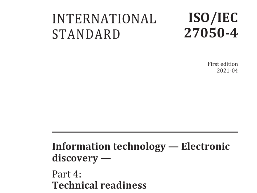 ISO/IEC 27050-4:2021 pdf download