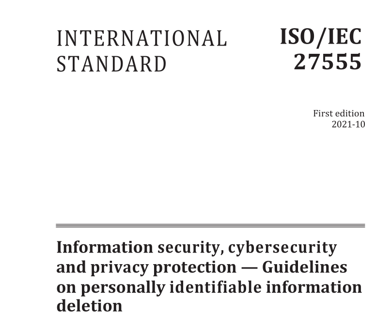 ISO IEC 27555:2021 pdf download