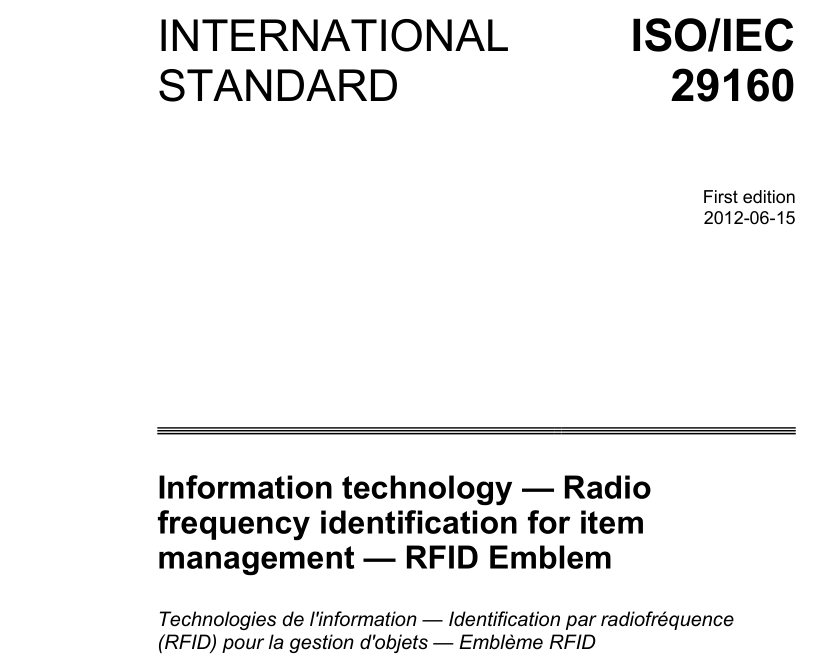 ISO IEC 29160:2012