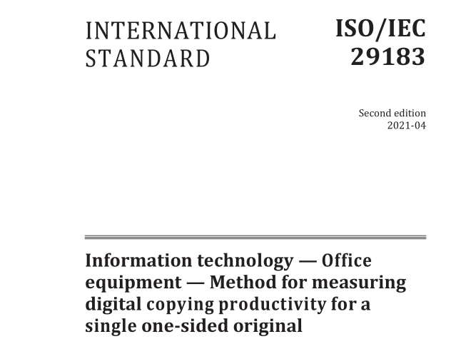 ISO/IEC 29183:2021