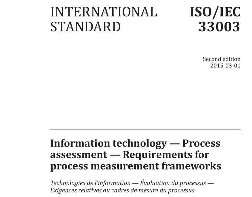 ISO/IEC 33003:2015