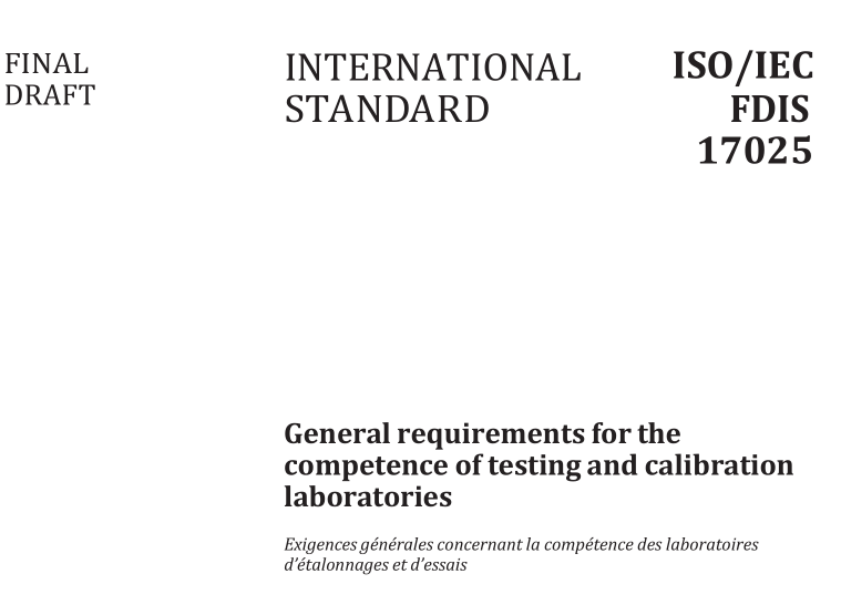 ISO/IEC FDIS 17025:2017