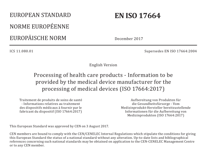 EN ISO 17664:2017